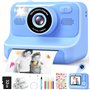 Subtail Appareil Photo Instantané Enfant - 2.4 Écran Appareil Photo Numérique Enfant avec Mode Selfie et Carte 32GB et Papier d'