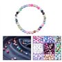 1200 Pcs 6mm Perles Rondes Perles D'imitation Perles Nacrées ABS Plastique Perles Lisses Colorées Perles d'espace Artificielle F