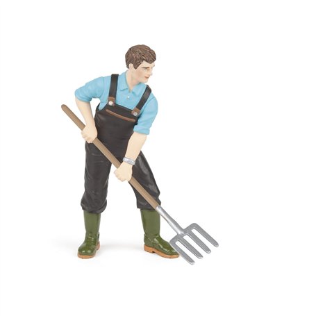 Papo -Figurine Peinte A La Main -La vie à la ferme -Jardinier-39216-À Collectionner-Pour Enfants - Filles et Garçons - A Partir