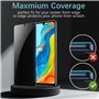 Vuciya Lot de 2 Protection Écran Anti-Espion pour Huawei P30 lite Verre Trempé Lot de 2 Protecteur d''Objectif de Caméra 9H Dure
