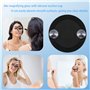 40x Miroir Grossissant Avec Ventouse Miroir Grossissant de Voyage Miroir Grossissant de Poche Miroir Cosmétique Avec Grossisseme