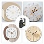 2 Pièces Mecanisme Horloge Murale, Mouvement d'Horloge Quartz, Silencieux Mécanisme Horloge Pile, avec 5 Paires différentes Horl