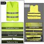 Gowkeey Lot de 5 gilets de sécurité pour voiture - Jaune fluo - Réfléchissant - Haute visibilité - Pour automobilistes, conducte