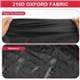 Housse Velo Exterieur Protection, Tissu Oxford 210D Epais Noir Bache Velo Exterieur avec Trou de Verrouillage & Sac de Rangement
