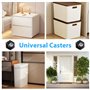 Roulettes pour Meubles, 8 Pièces Mini Roulette Charge Lourde 200kg, Pivotante à 360° Roulette pour Meubles Lourd, Petite Roulett