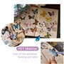 JIEYUCHU 120 Pièces Autocollants Papillon, Papillon Stickers Transparent, Autocollant Holographique Étanche pour Téléphone Porta