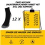Socksberg, 12 paires de chaussettes courtes | Chaussettes de travail courtes pour hommes| Chaussettes de sport durables et anti-
