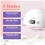 Tire Lait Electrique avec 4 Modes, 2 Tire Lait Portable, Breast Pump Electric Main Libre avec 2 Boucles de Réglage de Soutien-Go