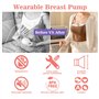 Tire Lait Electrique avec 4 Modes, 2 Tire Lait Portable, Breast Pump Electric Main Libre avec 2 Boucles de Réglage de Soutien-Go