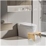 LUOJINYI Tabouret de toilette en bambou - Pliable - Sain et portable - Ergonomique - Pour salle de bain - Pour lutter contre la 
