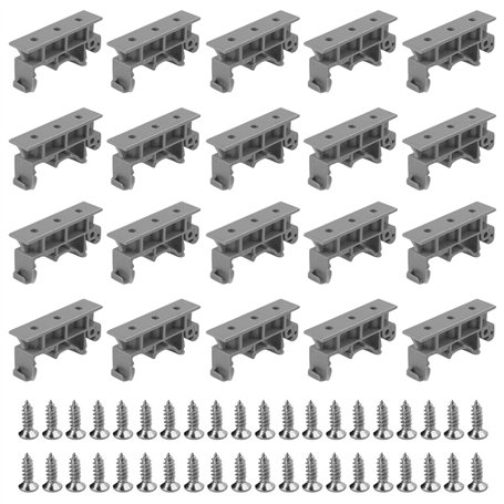 20 Pièces Support De Montage PCB C45 Montage Sur Circuit Imprimé DIN Adaptateur Pour Rail PCB DIN Rail PCB DIN Support Convient
