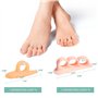Welnove Hammertoe Correcteur d'orteils en gel – 8 coussinets de soutien d'orteils – Réalignent les orteils, courbés, bouclés, gr