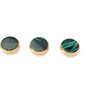 Alnicov Plaqué Or Incrustations De Pierre Verte Boutons De Doigt De Trompette Pour Trompette De Remplacement Lot de 3
