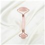 ANCLLO Rose Quartz Facial Roller Meilleur rouleau de visage et outil de soin de la peau pour le massage du visage Rouleau de vis