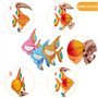 6 Pièces Décoratif Poissons Tropicaux, Poissons Tropicaux Papier d'abeille Poissons Papier Suspendus, Créatures Marines Décorati