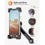 Grefay Support Téléphone Moto 360° Rotation Anti-Vibrations Support Smartphone Moto Antirouille Support Telephone Scooter Retro