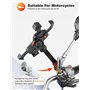 Grefay Support Téléphone Moto 360° Rotation Anti-Vibrations Support Smartphone Moto Antirouille Support Telephone Scooter Retro