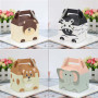 30 Pièces Sacs Papier Animaux,Sacs Bonbons Animaux,Boîte Cadeau Animaux,Sacs Papier Bonbons Avec Poignées,6 Motifs Pour Les Fête