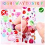 Strass Autocollants,1200 Strass Auto-Adhésifs Strass Autocollant Diamant Gem Cristal Acrylique pour DIY Décoration Arts et Artis