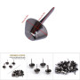 50pcs Rivets Goujon Clou, Rivets pour Cuir Sac à Main, Rivets Goujon Cône Pieds pour Décoration et Réparation d'Artisanat de Cui