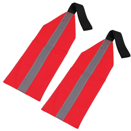 WANGCL 2 Pièces Drapeau de Voyage de Sécurité pour Kayak Drapeau de Sécurité de Canoë Rouge pour Kayak Canoës Remorquage Drapeau