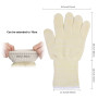 1 Paire Gants de Barbecue Gant Anti-Chaleur Taille Universelle Grill - Gants de Cuisines Résiste Jusqu'à 500°C Gants de Four pou