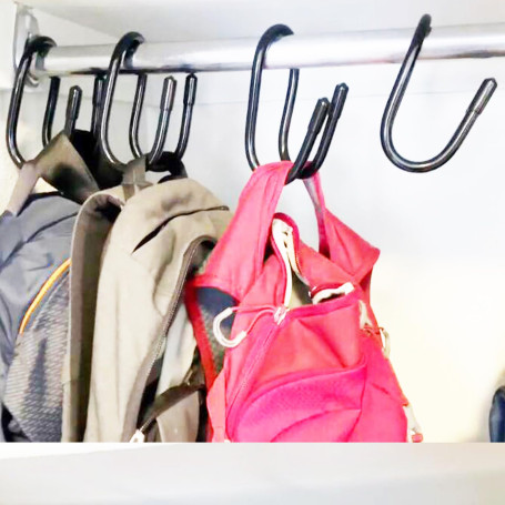 Lot de 4 grands cintres pour sac à main pour placard