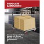 Lot de 4 roulettes industrielles de 50 mm pour charges lourdes, 1000 kg, silencieuses, plaque en polyuréthane, roulettes pivotan