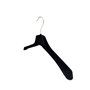 Kiroplast 10 pièces Cintres Velours Chemises Manteau Cintre Velour Antidérapant Cintres Manteaux Velours Noir 39 cm