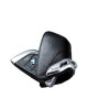 BMW Étui porte-clés BMW d’origine avec barrette en acier inoxydable – Noir