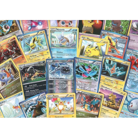 100 Assorted Pokemon Trading Cards with 7 Bonus Free Holo Foils