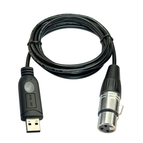 DSD TECH SH-AU20A Câble USB vers XLR pour microphones dynamiques tels que Shure (5.9FT)