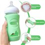 GIUSOBG Housses de Biberon Silicone Lot de 3 étuis en Silicone pour Biberons Avent en verre Naturel Compatible en Verre de 8 oz