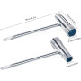 GIUSOBG Lot de 4 Clé combinée Clé à Bougie d'allumage 13 x 19 mm clé en T pour scies à chaîne Manche Tournevis Plat clé de Tronç