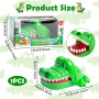 Wekuw Crocodile Jeu de Société Crocodile Toy Classic Bouche Dentiste Morsure Doigts Famille Enfants Enfants Action Compétence Je