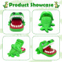 Wekuw Crocodile Jeu de Société Crocodile Toy Classic Bouche Dentiste Morsure Doigts Famille Enfants Enfants Action Compétence Je