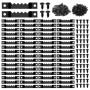100 Pièces Accroche Tableau Crochet Cadre，Fixations pour Cadres，Mural Attache Cadre Accroche Cadre ，pour Cadres Photo Affiches P