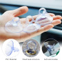 Ventouse de 45mm Mini Ventouse 50 Pièces Carrosserie Ventouse en Plastique PVC Sans Crochets Ventouse Transparente en Caoutchouc
