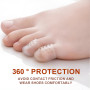 35 Pièces Silicone Protège Orteils, Respirantes Protections d'Orteils Gros Petite Orteil pour homme femme, Anti-friction Capucho