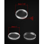 QWORK® 200PCS Capsules de Pièces de Monnaie pour Collection de Pièces - 25 mm
