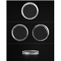 QWORK® 200PCS Capsules de Pièces de Monnaie pour Collection de Pièces - 25 mm