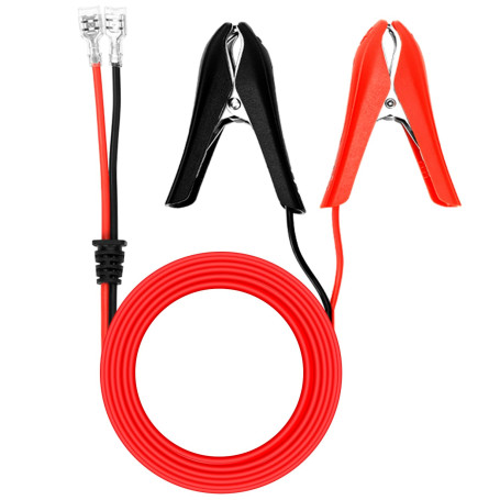 QWORK® Pinces Crocodiles pour Batterie de Voiture 1.8 m 18 AWG 12 V avec borne de Verrouillage à sertir