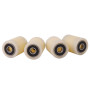 Lot de 4 rouleaux en nylon de 30 mm de diamètre et 40 mm de large, roulement de 8 mm usinés avec précision dans l'UE (30-40-8)