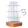 Lokatall Lot de 6 supports de serrage réglables sans monture pour vitrines, aquariums, balustrade