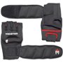 Meister Gants Lestés en Néoprène 2lb pour Cardio & Heavy Hands (Paire) - 2lb x 2 - Noir/Rouge