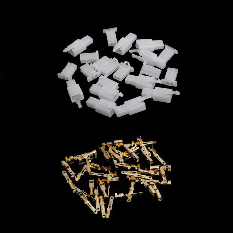 BIlinli 10 Ensembles 2.8mm 2 Broches Connecteur de Fil Électrique Mâle Femelle Fiche + Kit De Terminal pour Voiture De Moto