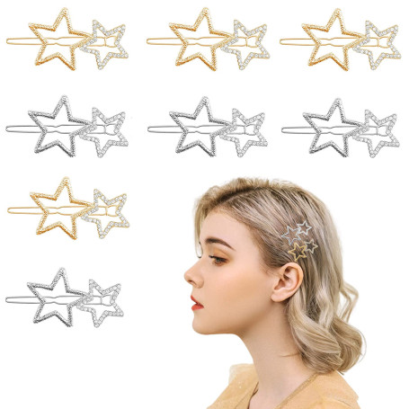 8 Pcs Bijoux Cheveux