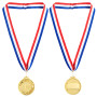 Médailles d'or en Métal pour Gagnant, Lot de 6 Médailles Olympiques Premier Prix pour Sport, Compétitions et Les Fêtes, Diamètre