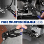 WORKPRO Clé à Pince 180 mm, Pince Multiprise en Acier Cr-V, Serrage Rapide, Ouverture Maximale de 40 mm, Pince-Clé Polyvalente p