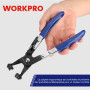 WORKPRO Pince à Collier de Serrage, Pince à Collier Durite pour Tuyau d'Eau de Voiture, Outil Mécanique Automobile pour l'Instal